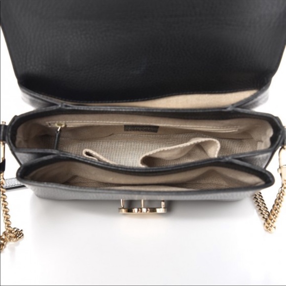 Women's Leather Marmont Interlocking GG Crossbody - Picture 7 of 7